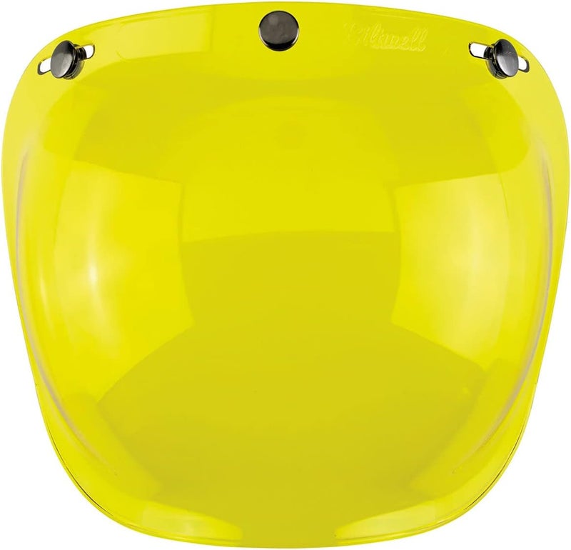 Biltwell Bubble Shield Yellow - Anti-fog, Scratch Resistant, UV/A UV/B Resistant - Image 1